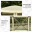 Tente avec abri de jardin avec moustiquaire Outsunny Pop Up-120817820