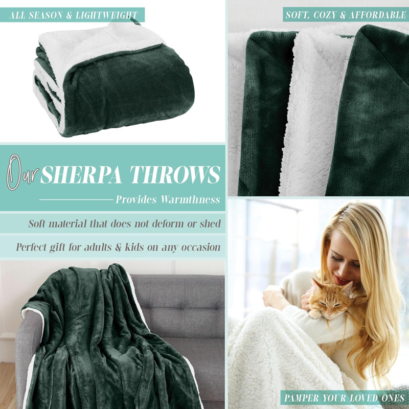 Weighted Throw Blanket, Green