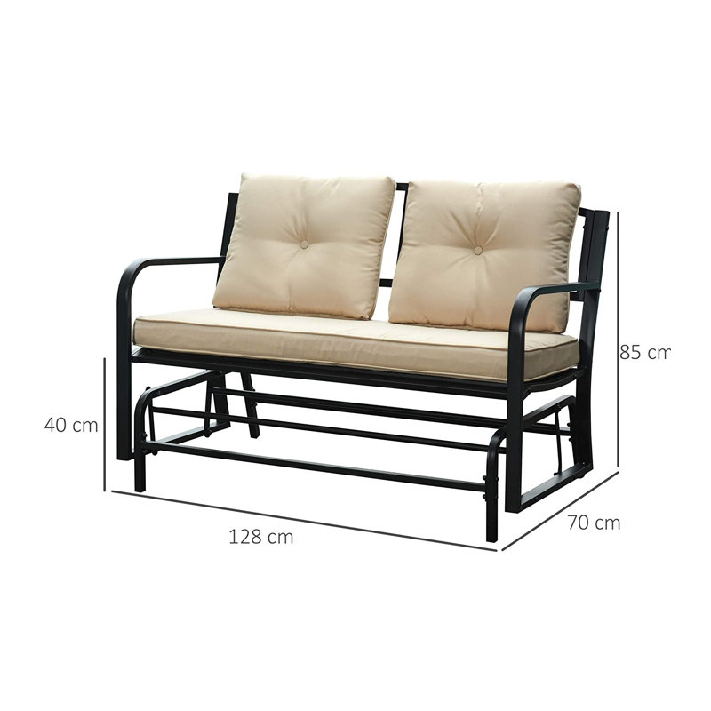 Vittel Metal Outdoor Bench