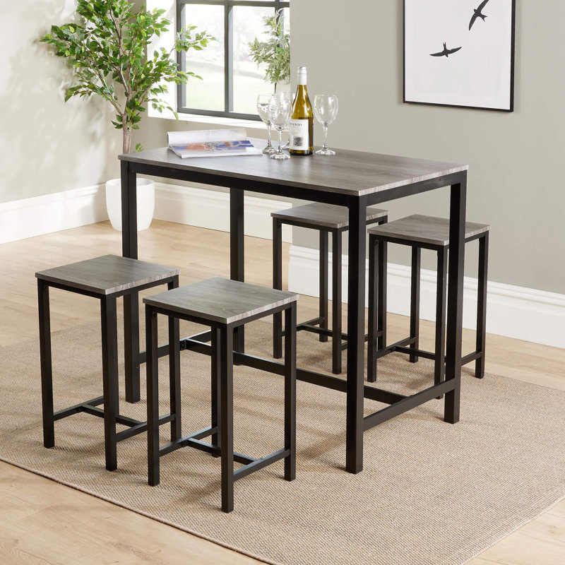 Caliopia 4 - Person Dining Set, Grey Oak