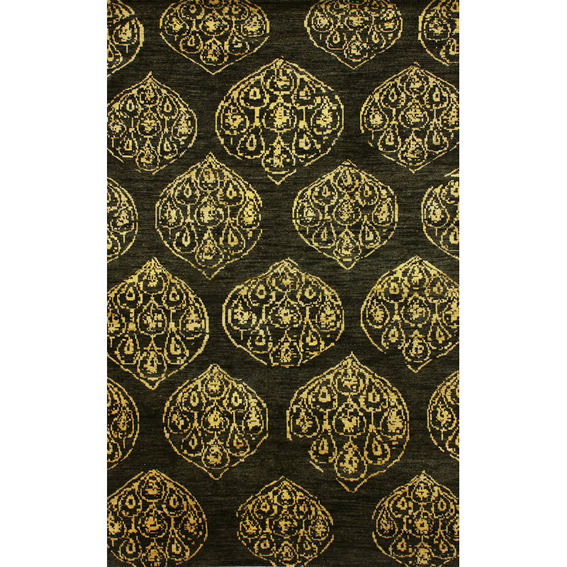 Everalda Wool Geometric Indoor Rug, Rectangle 8' x 10'
