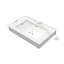 Luxueux lavabos de salle de bain en céramique dorée 30 po Calacatta, style moderne