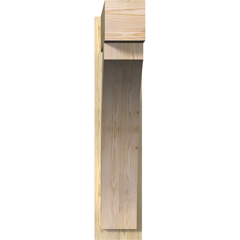 Bloc de bois rustique Thorton, Cèdre rouge occidental l 7 1/2 po (lisse), P 32 po x H 44 po