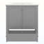 Armoire de salle de bain avec lavabo, portes et tiroir-457509883