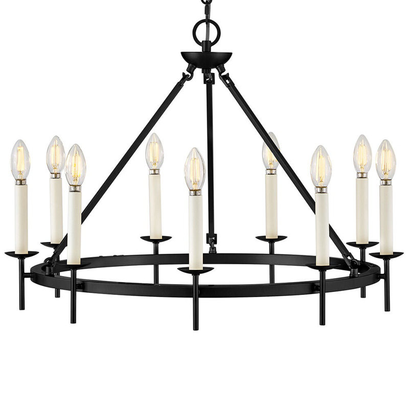 Copley 9-Light Chandelier, Black