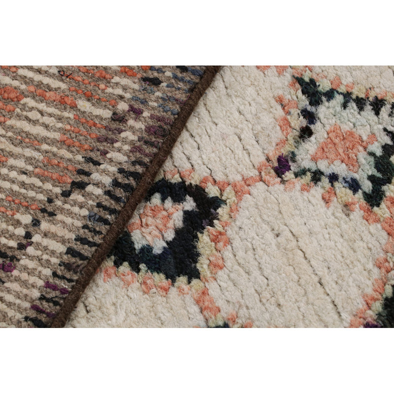 Moroccan Hand Knotted Area Rug, Runner 3' x 12'