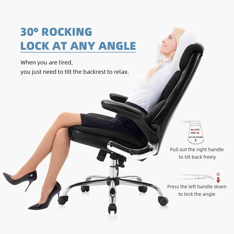 Fauteuil de direction ergonomique Office, Noir
