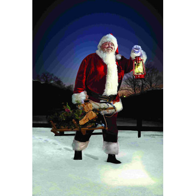 " Santa With Lantern "