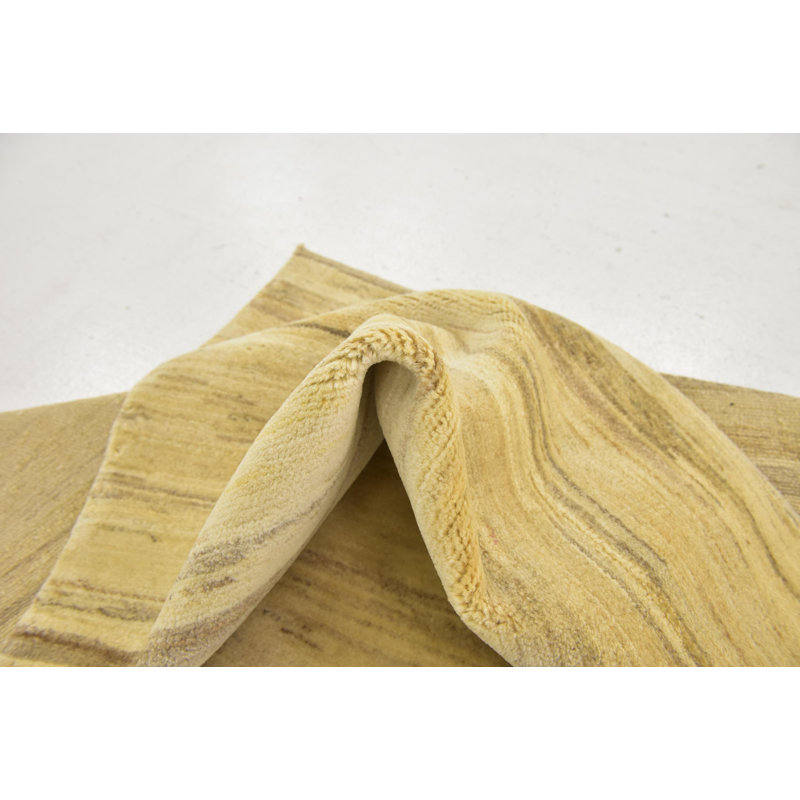 Tapis de surface en laine 3 pi 5 po x 4 pi 10 po one-of-kind noué la crème Didcot