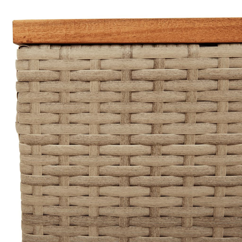 Octaviea Square Solid Wood Outdoor Coffee Table - 55 cm W 55 cm D, Beige