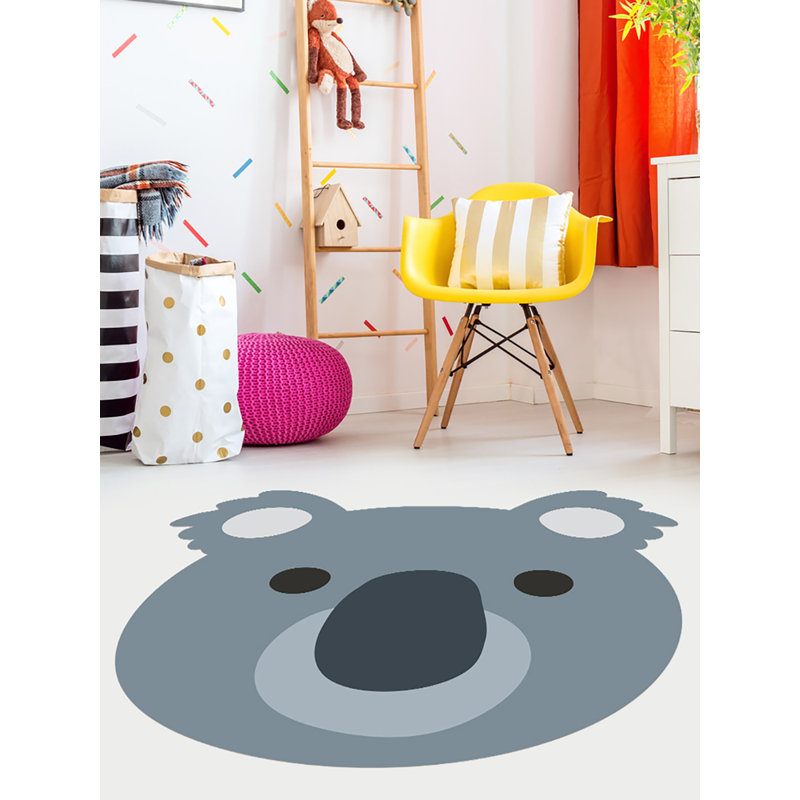 Vinyl Machine Printed Area Rug, Rectangle 86 x 100cm