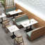Banc rembourré en similicuir Modern Light Luxury