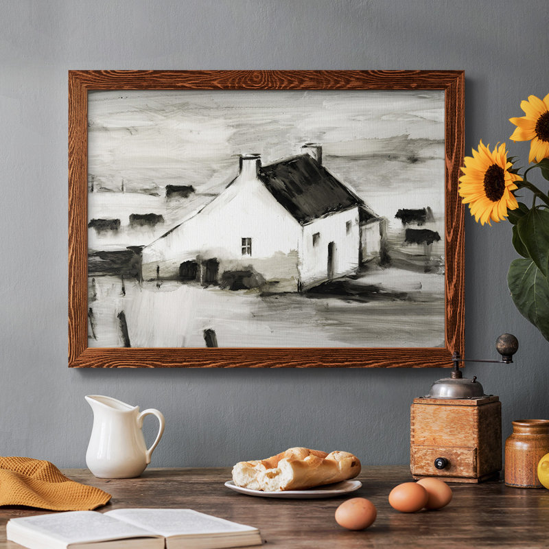 English Farmhouse II, reproduction d'art sur toile, H 14 po x l 20 po x P 1,5 po, Érable