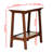 Narrow Slate Side Table With Storage Shelf, Small End Table