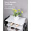 Range-chaussures vertical, range-chaussures à 7 niveaux avec crochets, tour à chaussures d'entrée, range-chaussures vertical, range-chaussures vertical, blanc-1512778162