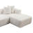 107.9"Cloud Modular Sectional Sofa Couch With L-Shape Chaise,Modern Minimalist Upholstered Couches For Living Room Bedroom,Deep Seat Corner Couch,No Assembly Required