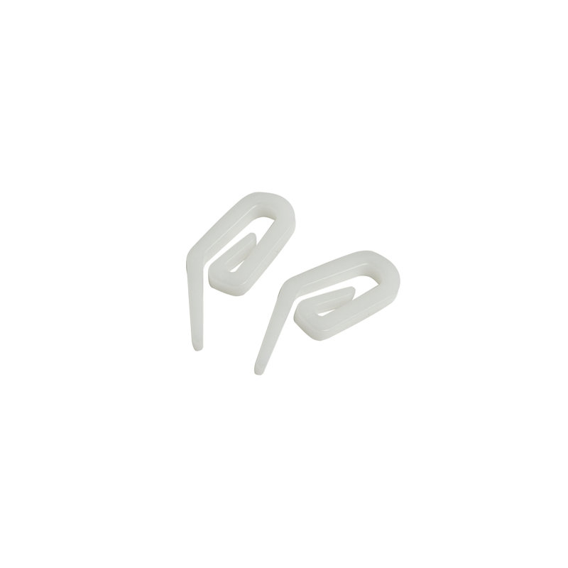 White Pom 0.76cm Curtain Hook