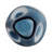 Curvy Polka Dot Glass Vase, Blue/White-1816517174