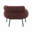 Chaise en tweed marron Mardi