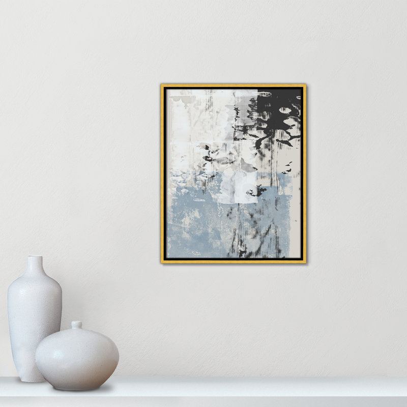 «Reflections In Blue II» par Isabelle Z, Or, H 21,5 po x l 17,5 po