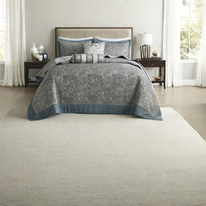 Ensembles de literie élégants en jacquard, coton sarcelle pour un confort moderne