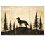 Forêt loup, gardien de la forêt II - ensemble d'art mural loup-1381201037-1381201024-1381201081