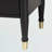 Ayu Black Wood Chest with Drawers - 6-Drawer Modern Transitional Bedroom Storage Unit