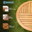 Table bistro ronde en acacia Escanor