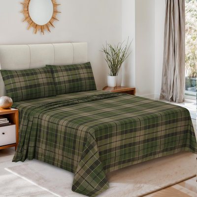 Ensemble de draps 100% flanelle 4 pièces