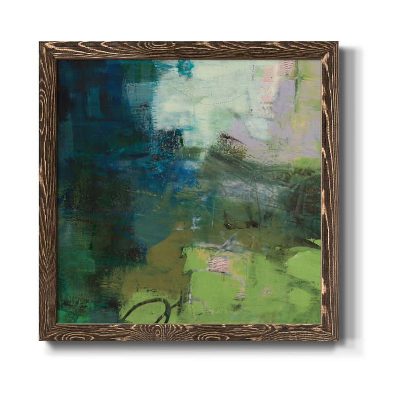 Pierre sur mesure VI-Premium, reproduction encadrée - prête à être accrochée, Papier avec cadre noyer, Pas de tapis