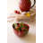  Set of Two Ceramic Strawberry Serving Bowls Decorative Tabletop Decor Accent Red and Green Glazed Finish