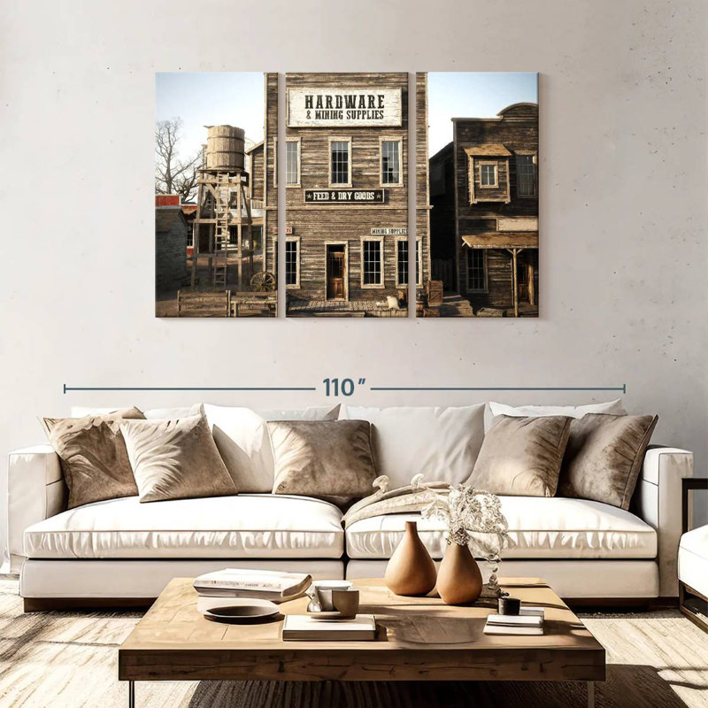 Lelar Western Hardware, 48" H x 74" W