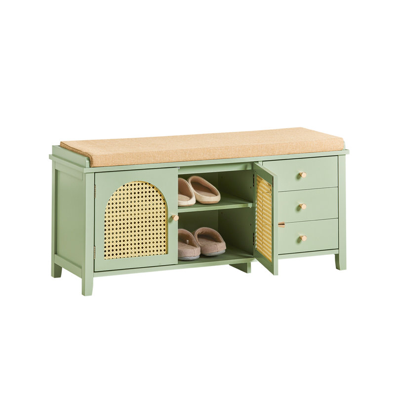 Aleedis Polyester Upholstered Storage Bench
