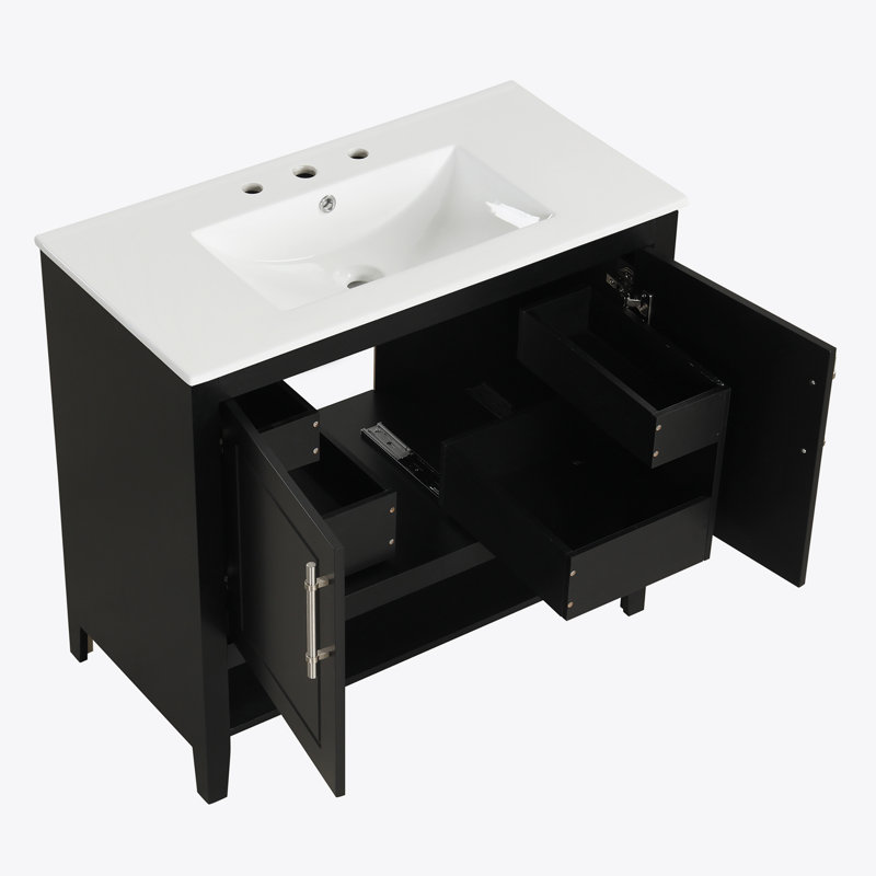 Meuble-lavabo multifonctionnel 36 po avec lavabo 36 po