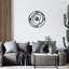 Horloge murale élégante en métal 18,9 po x 18,9 po | Fabrication 100% métal, épaisseur: 0,05 pouce | Nécessite 1 pile AA (non incluse) | Parfait pour les décors modernes et les espaces de vie
