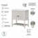 Keyunta Single Bathroom Vanity with Ceramic Top with Mirror