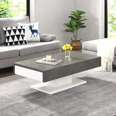 Potsdam Pedestal Coffee Table with Storage