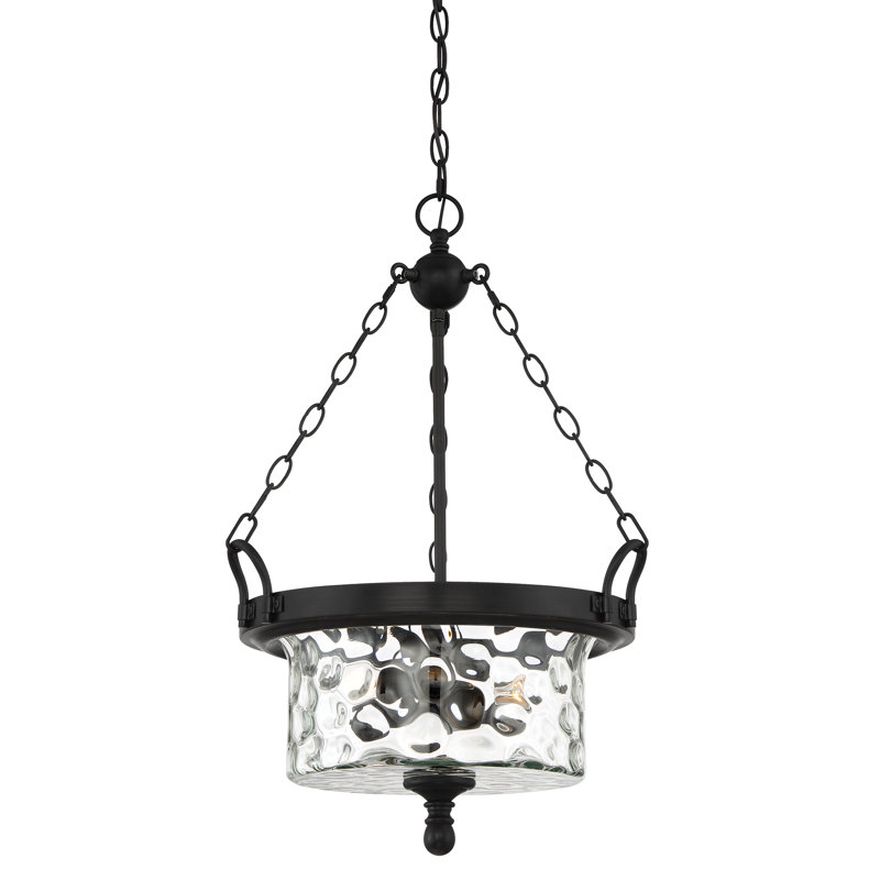 Luminaire suspendu tambour 3 lumières unique Shafer