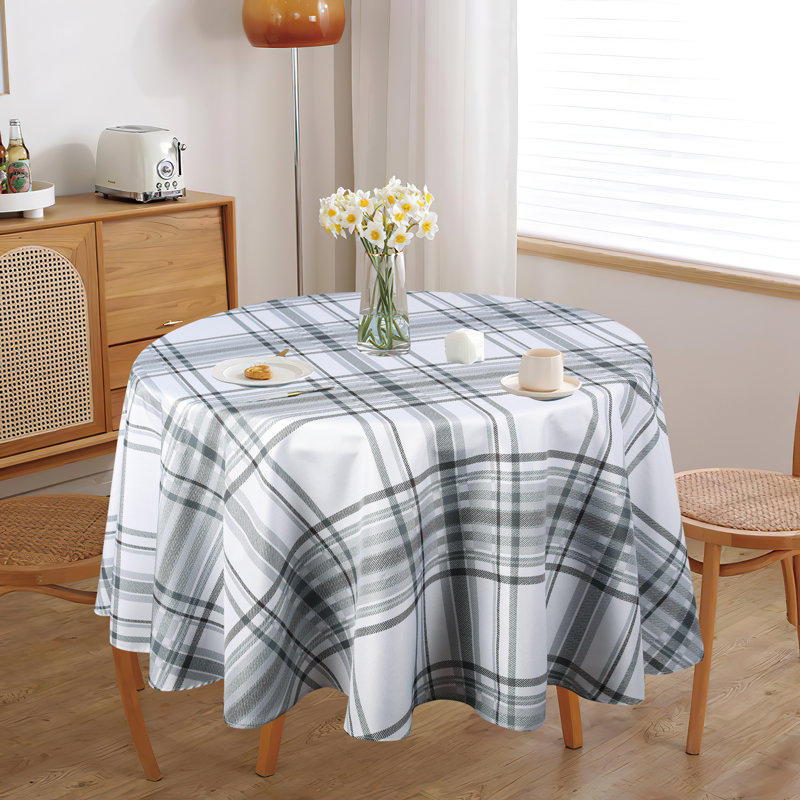 Nappe Cozy Cottage, Gris, 70 po rond