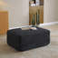 Canapé modulaire de 105 po, canapé modulaire Cloud avec assise profonde, canapé modulaire moderne en L avec méridienne, fauteuils rembourrés pour la chambre à coucher du salon, sans assemblage, (NOIR)