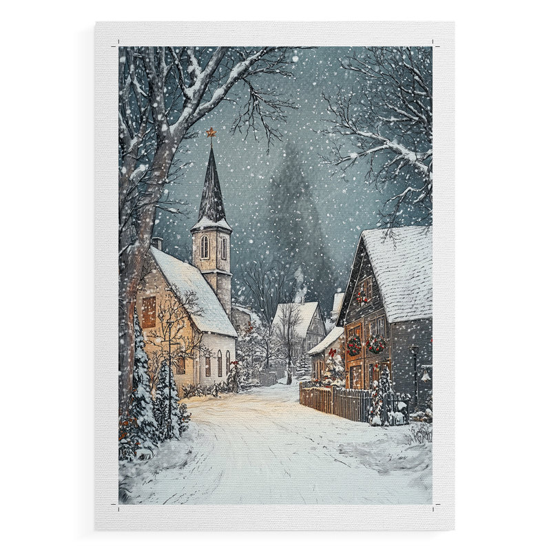 Fêtes de Noël, art Dxxi - impression sur toile seulement - non encadrée, H 36 po x l 24 po