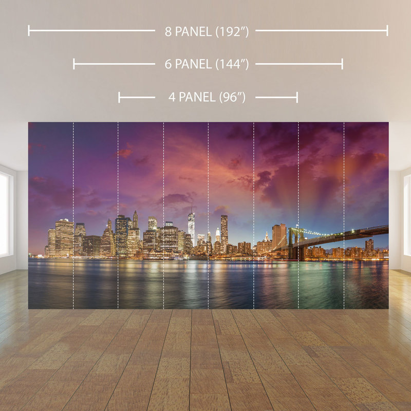 Panneau de papier peint Zadig City Landscape, L 100,08 po x l 96 po