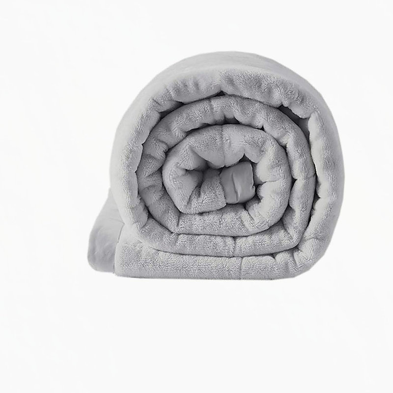 Couverture réversible en duvet HeiQ Smart, Gris, Lit double