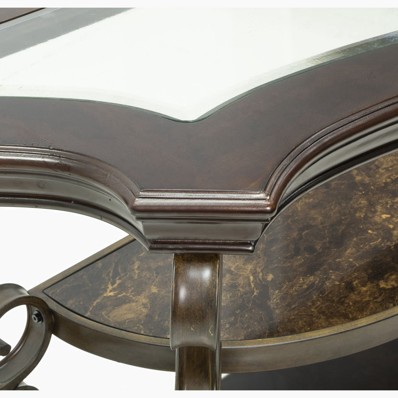 O'Connor 54'' Glass Top Console Table