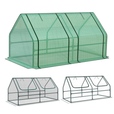 6'X3'x3' Mini Greenhouse, Includes 3 Covers