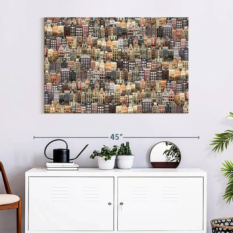 Paysage urbain Sirci Amsterdam, H 26 po x l 39 po