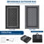 Tapis de paille en plastique imperméable Grid pour porche, terrasse, véhicule récréatif, balcon, cour arrière-912845537-912845539
