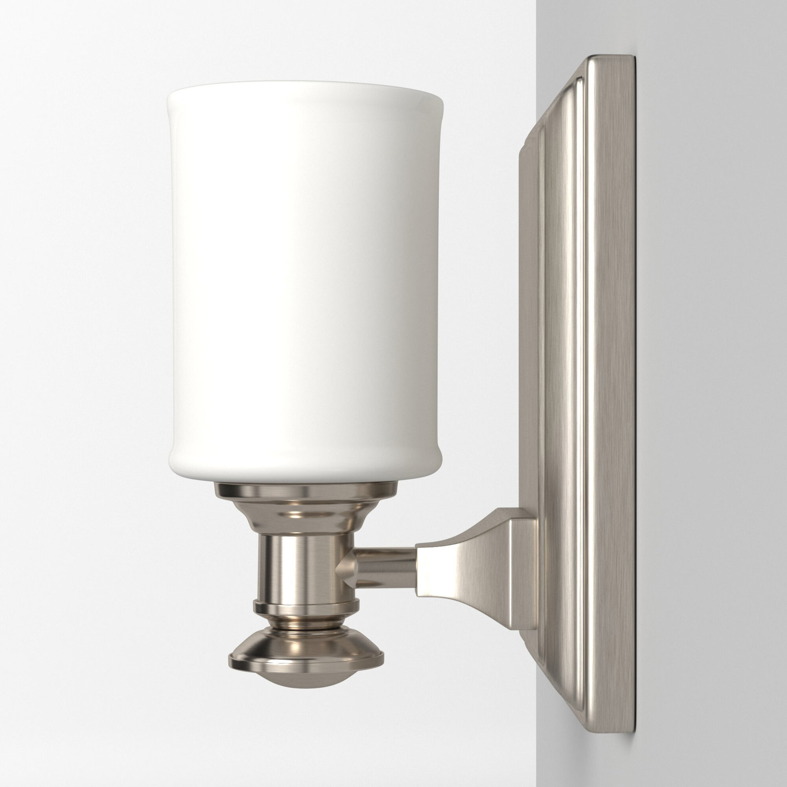 Everlee Single Light Dimmable Bath Sconce, Brushed Nickel