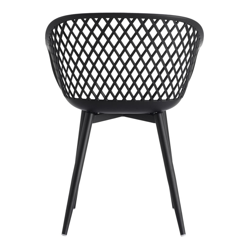 Piazza Patio Dining Chair, Black
