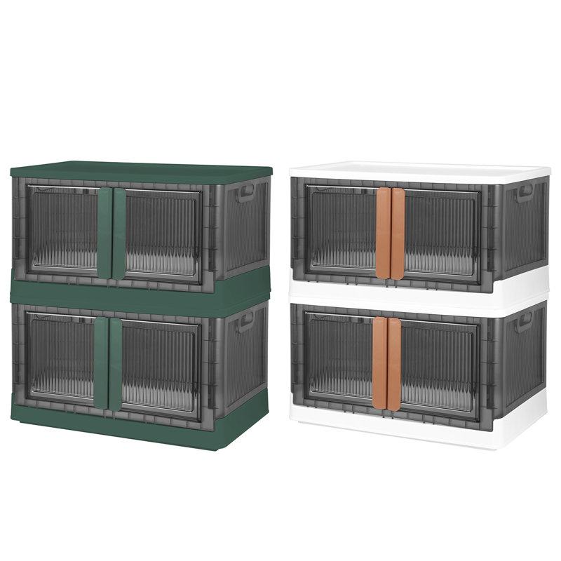 Memnune 2 Stackable Storage Bins with Lids 32L, White